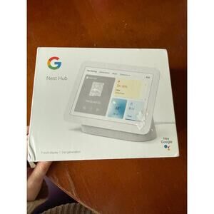 Google Nest Hub (2nd Gen) Smart Display -Chalk (GA01331-US)